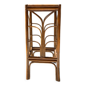 sellette porte plante - rotin