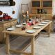 large solid oak farmhouse table