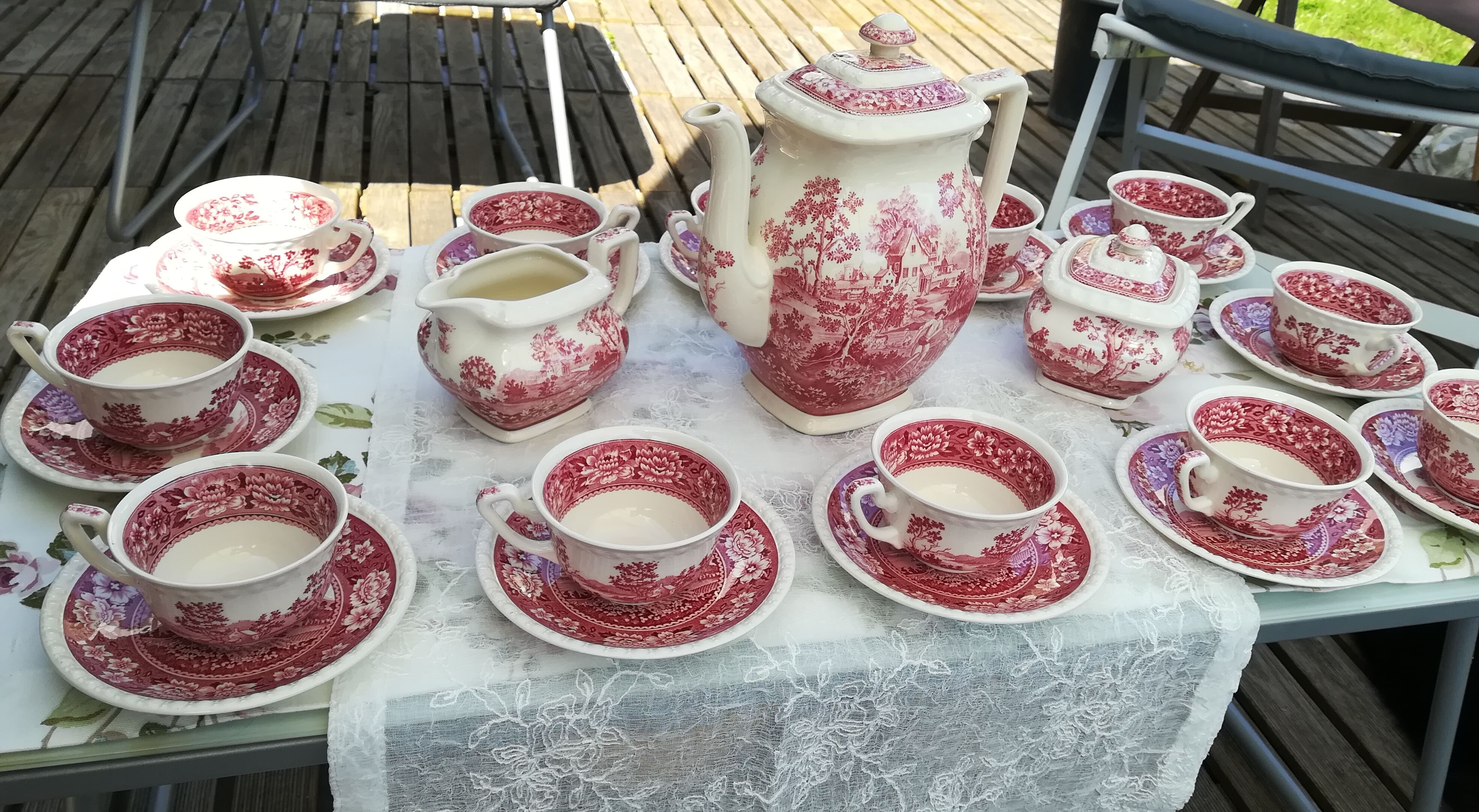 Service à café vintage modèle Rusticana Villeroy et Boch