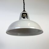 Vintage Industrial Beige Painted Ceiling Lamp, 2000s