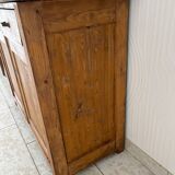 Vaisselier ancien portes vitrées fleurs de lys année 50