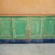 Vintage wooden farm stocking buffet
