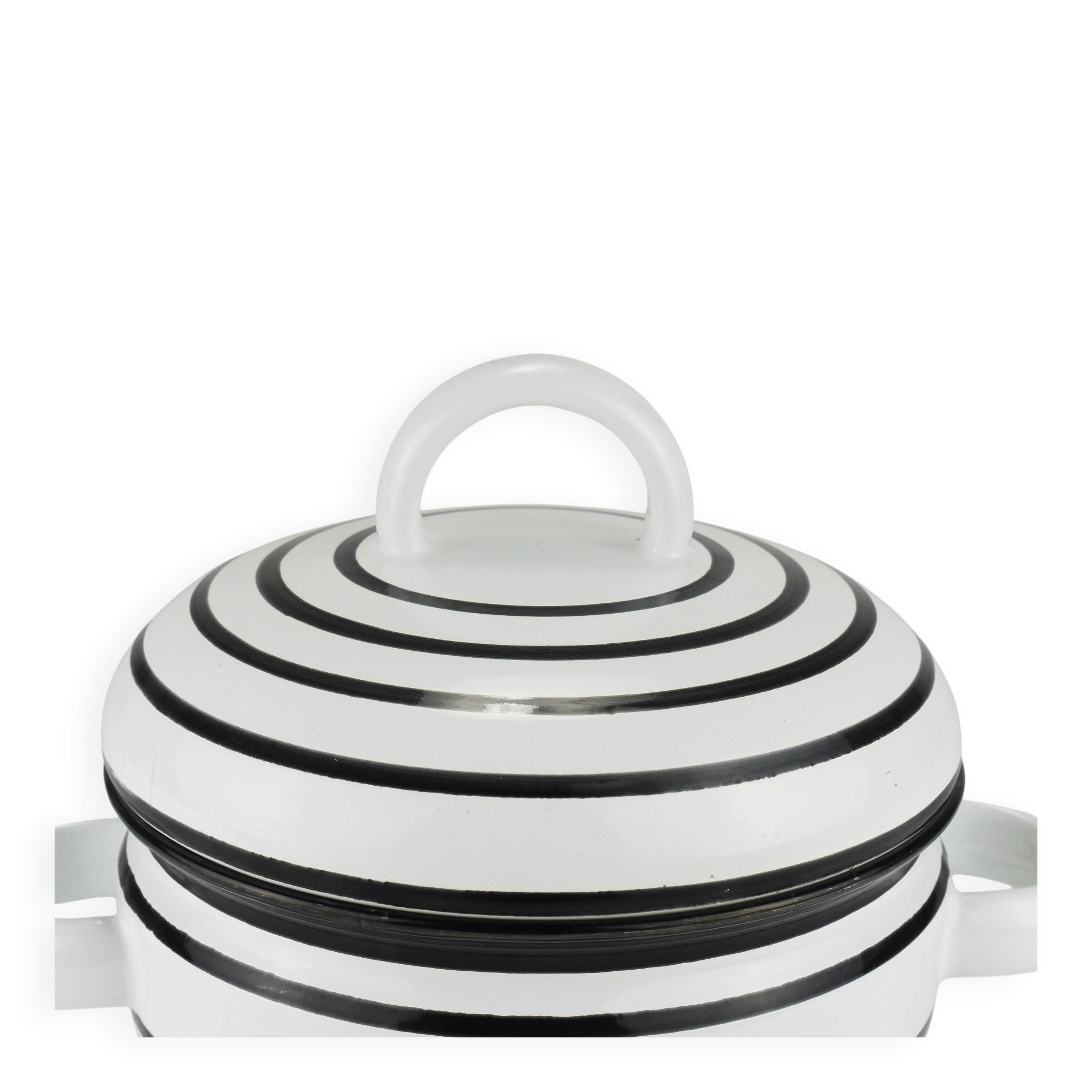 Enamelled pot carl aubock iii "culinar" with lid, ostovics vienna, austria, 1970s