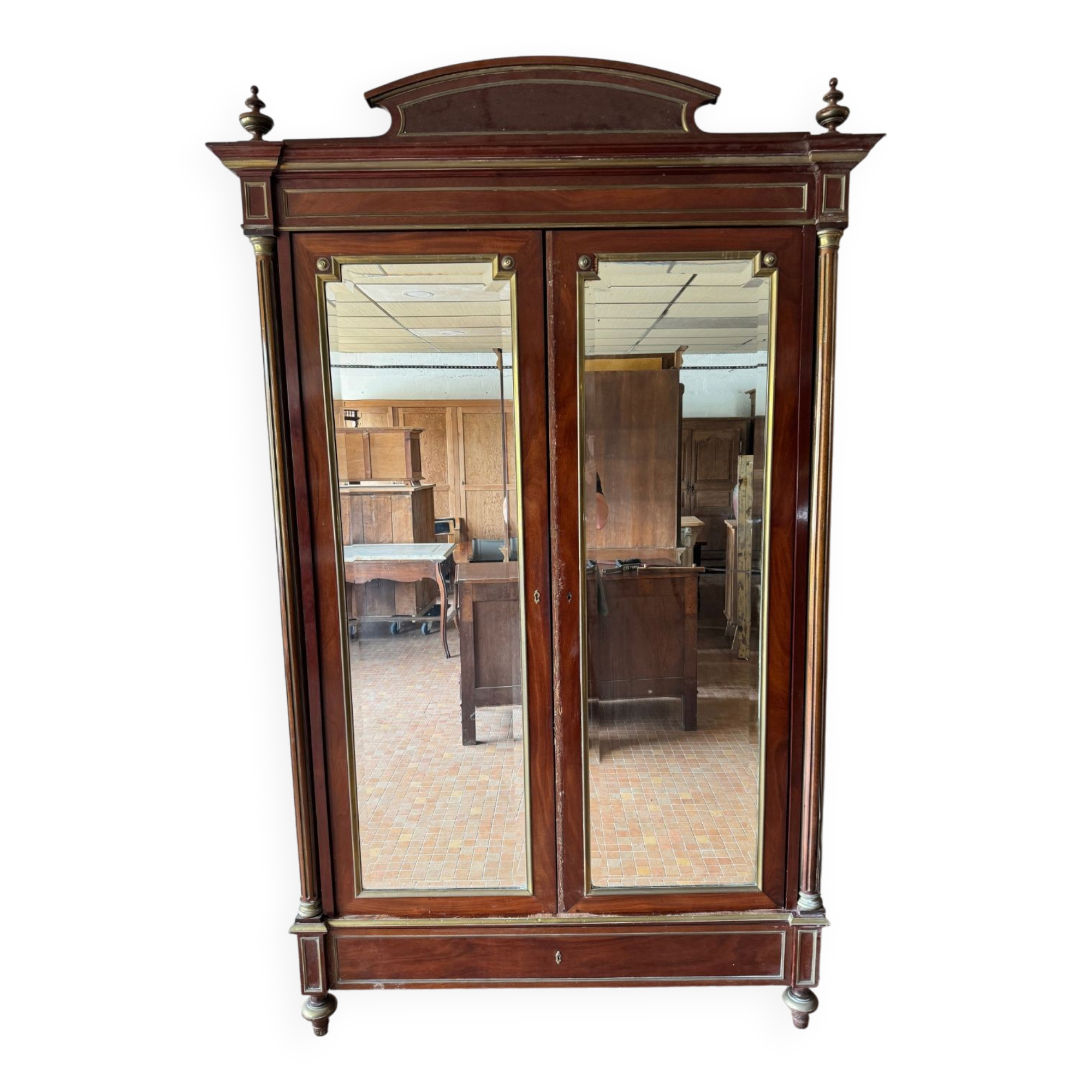 Louis XVI mahogany wardrobe