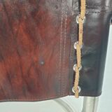 Set of 2 italian mid century lounge chairs, 1980's