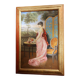 Portrait d'une dame italienne avec paysage florentin, 1890, huile sur toile, encadré.