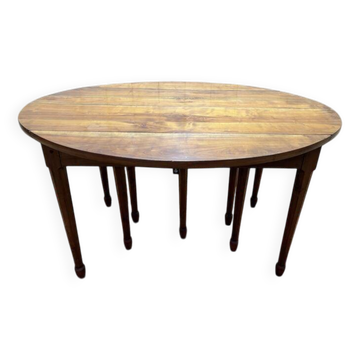Table ovale en merisier 25 personnes