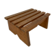 Vintage brutalist footstool minimalist design