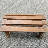 Small bench/Footrest in antique wood