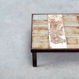 Roger Capron steel and ceramic coffee table