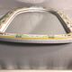 Mirror old framework painted pottery design flowers vintage 49x34cm