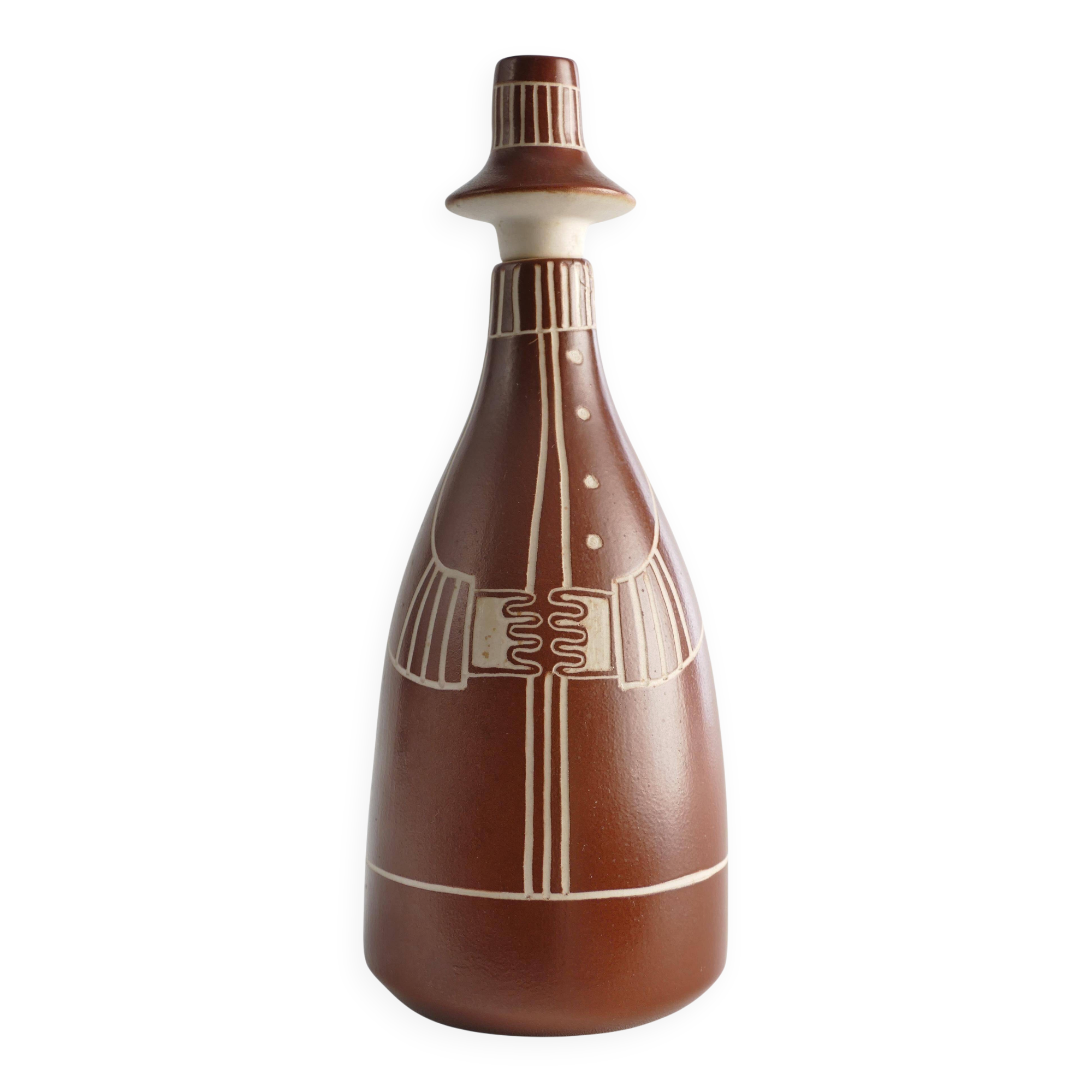 Scandinavian Modern "Tarina" Decanter by Arabia, Finland 1950s