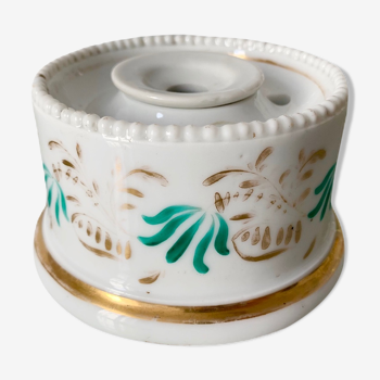 Ink in 19th century polychrome porcelain