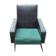 Green and black skai chair 60s