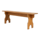 Art Deco Bench in Wood, France, 1940s
