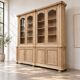 Large glass-fronted oak library – 19th century