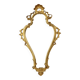 Classic Narrow Crested Mirror Gold Leaf Gilded Baroque Style 72cm