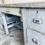 Etabli bleu gris