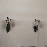 Pair of Hollywood Regency wall lights from the 60s/70s