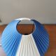Vintage ceramic lamp 50s blue and yellow décor