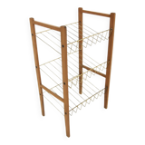 Scandinavian beech magazine holder, Sweden, 1960