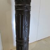 Fifth wheel column in cast iron and wood