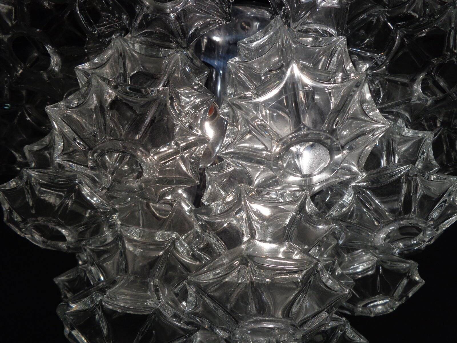 Glass ceiling light by J. T. Kalmar for Kalmar, 1960s