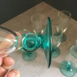 7 verres Luminarc bleu turquoise