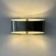 Vintage wall light, brushed metal, France, 1980.