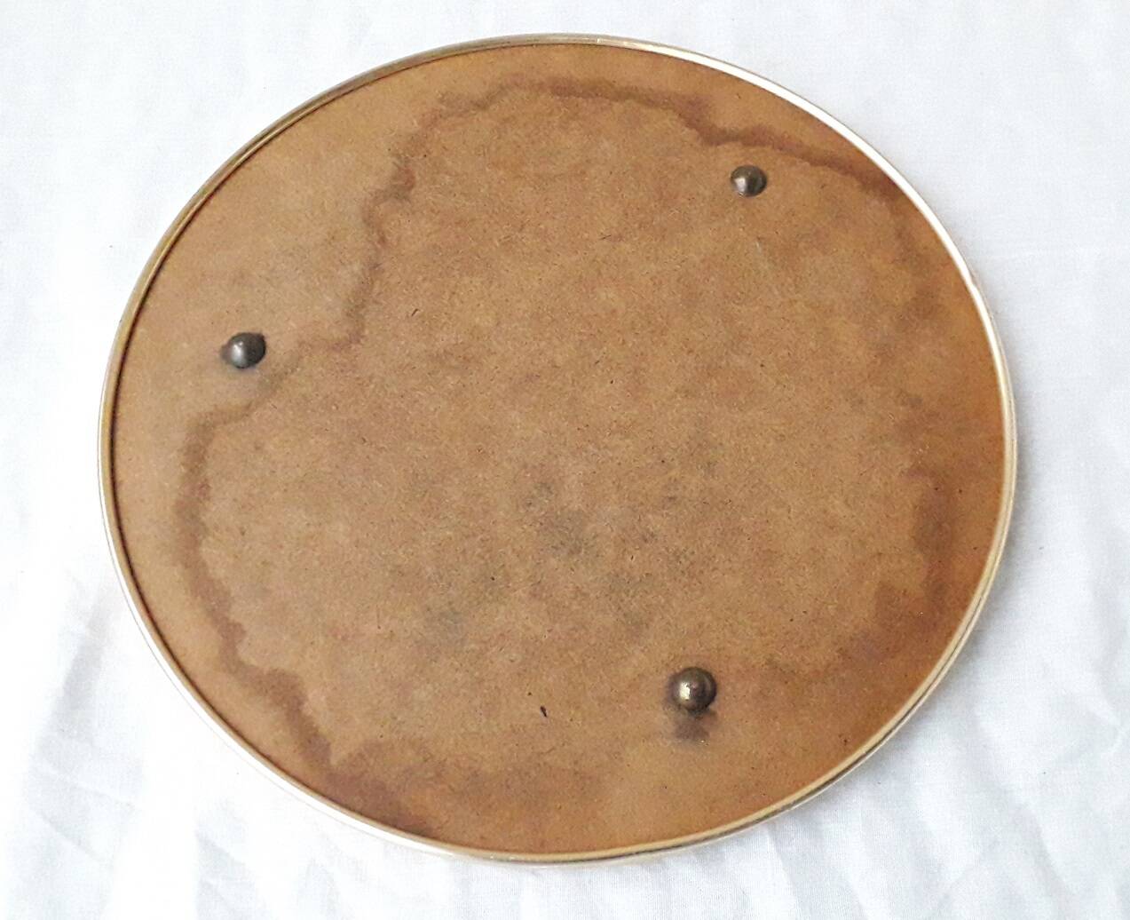 Round mirror plateau