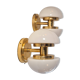 Wall/ceiling lamp in brass model "BAU" by Klaus Michalik, Midcentury.