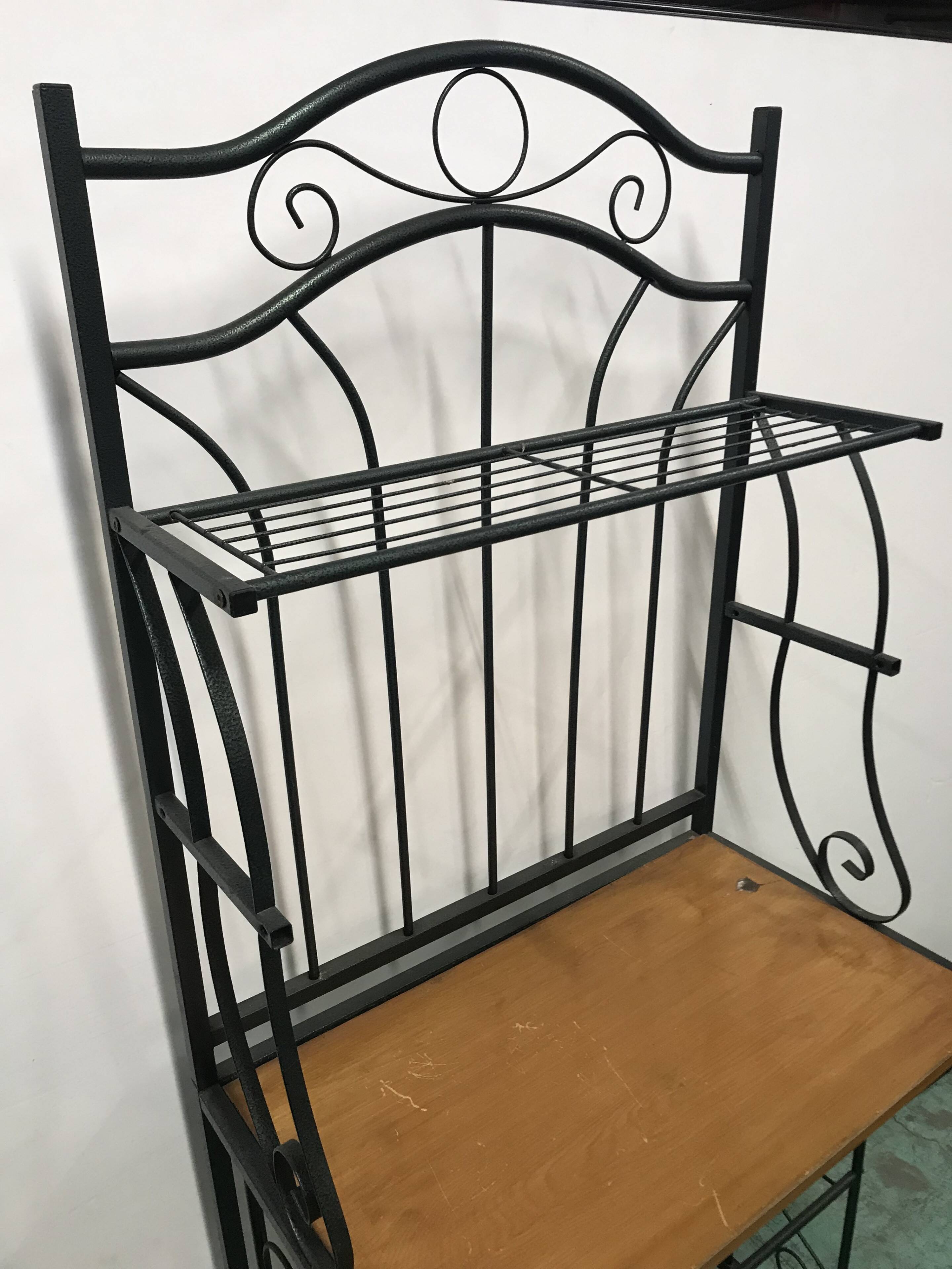 Wrought iron shelf