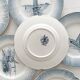 6 antique dessert plates in "Marine" faience from Orchies