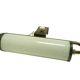 Picture light, mid-century modern, opal glass, brass, Germany, 1950s.