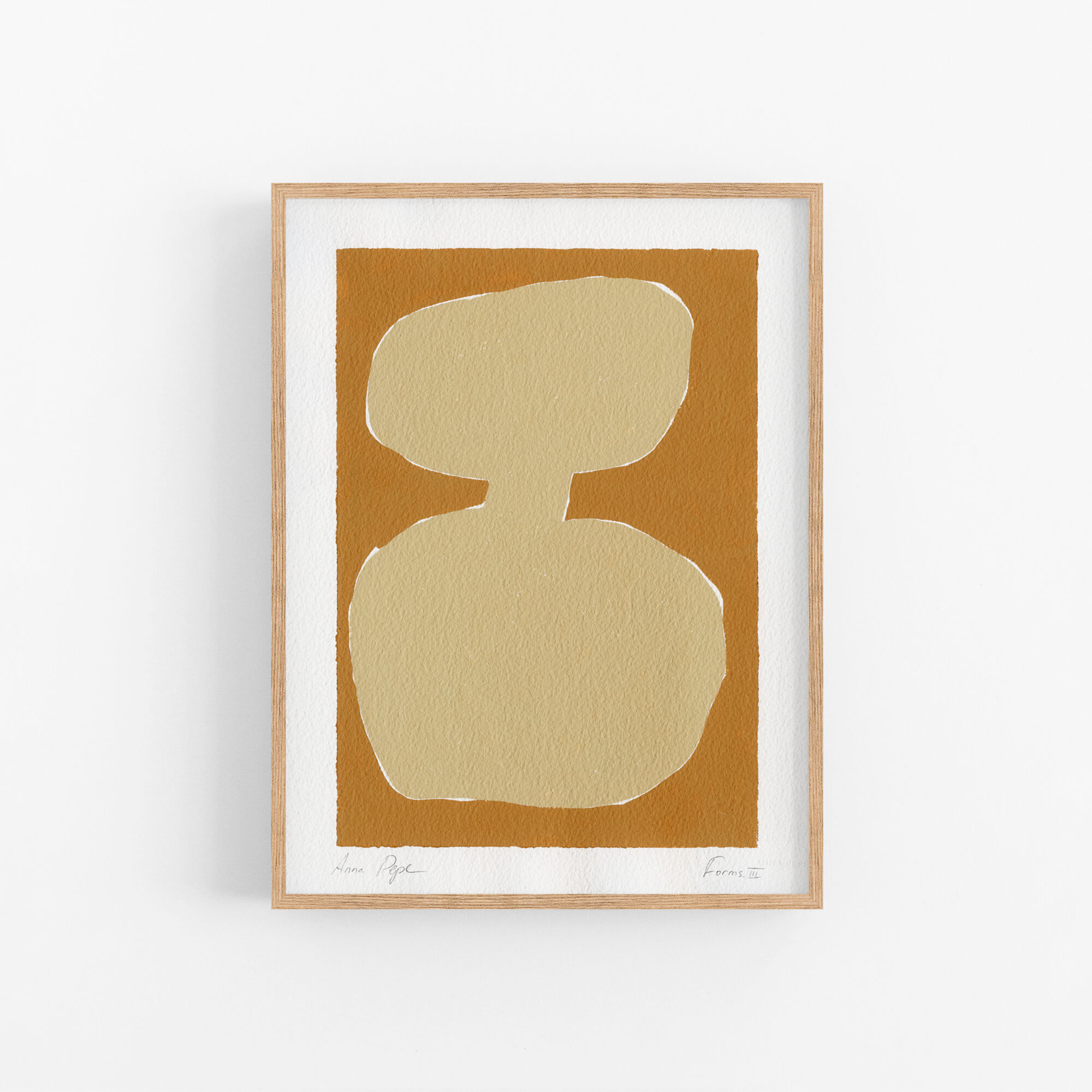 Original gouache painting "Forms"