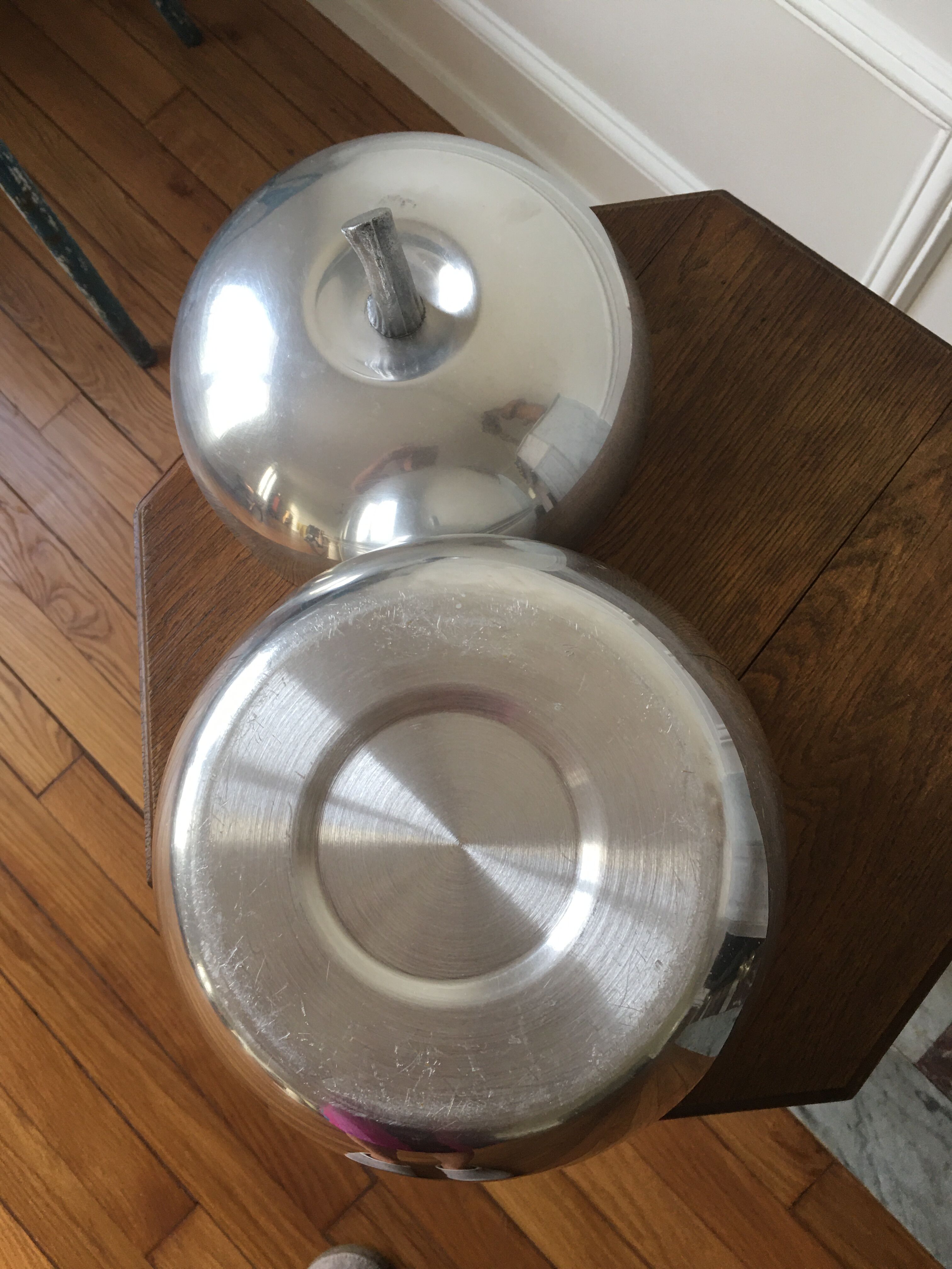 Ice bucket in aluminum 1960s