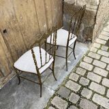 Chaises laiton design