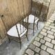 Designer brass chairs