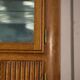 Solid oak display cabinet in the style of Charles Dudouyt, 1950s
