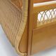 1960s oak and wicker baby bed