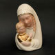 Virgin and Child in Italian glazed ceramic, 1950s-1970s.