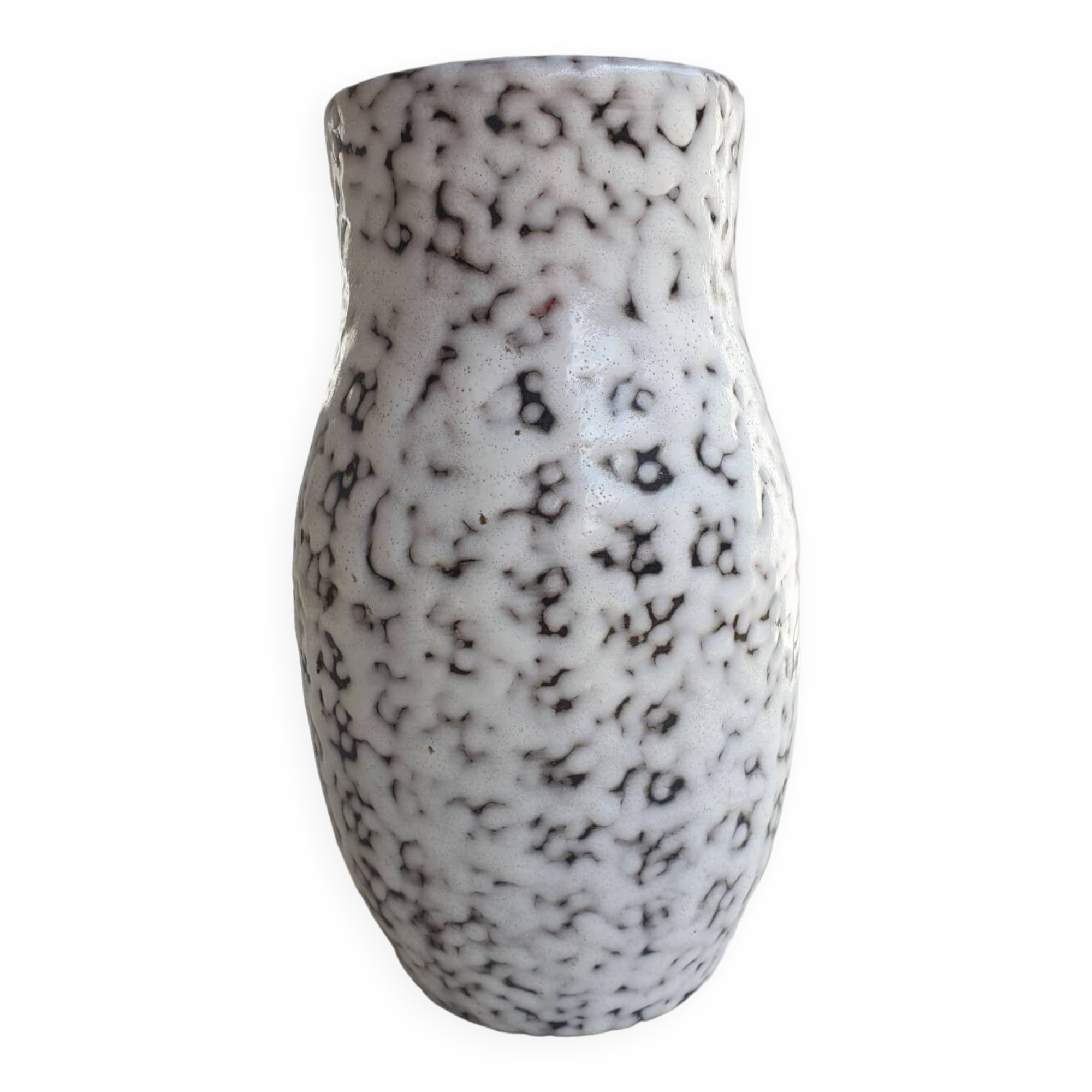 Vintage lava ceramic vase 1960