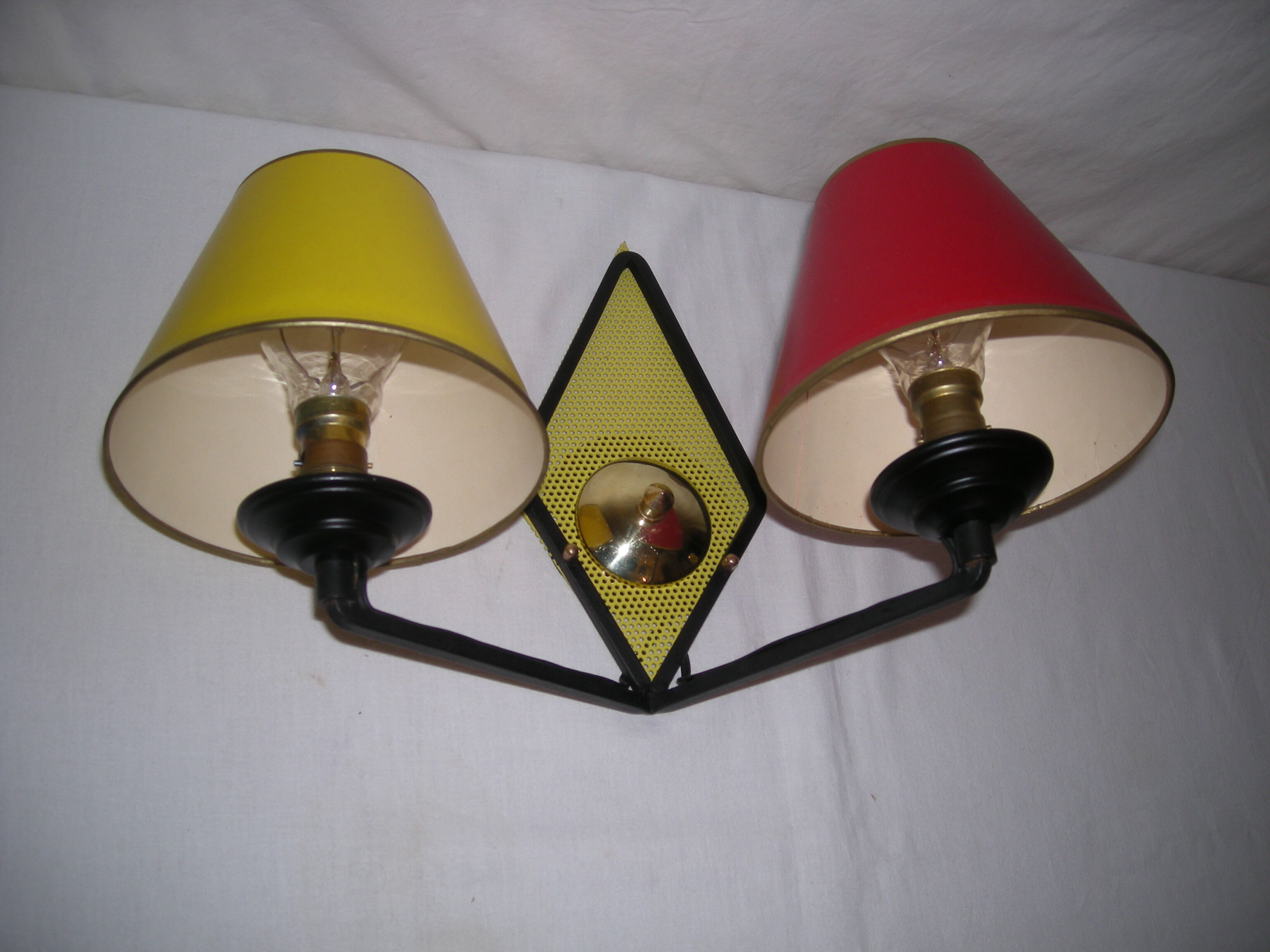 Double wall lamp from the 50s