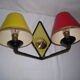 Double wall lamp from the 50s
