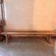 Set of 2 raw wood benches
