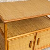 Vintage 80s Bamboo Sideboard