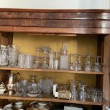 Walnut library louis Philippe XIXth century