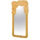 Grand miroir « feuilles » en rotin