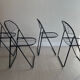 Vintage folding chairs Aland by Niels Gammelgaard