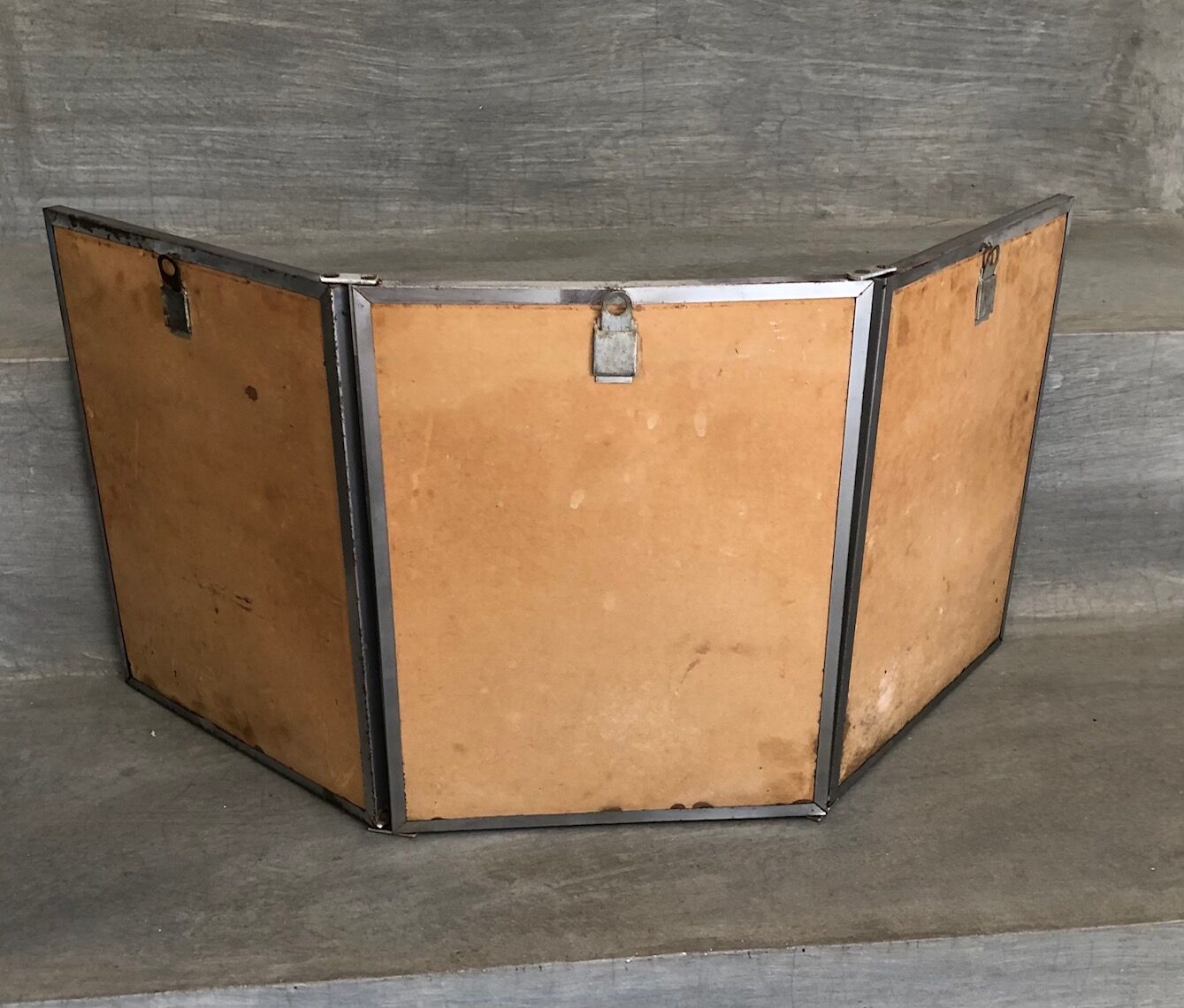 Triptych barber mirror 73x30cm